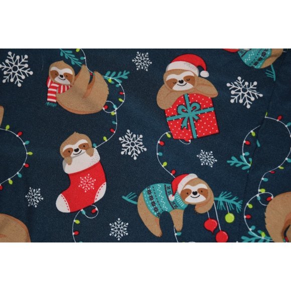 Christmas Sloth Leggings size 1X - Picture 2 of 3